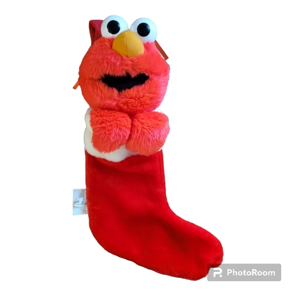 Sesame Street Elmo Plush Christmas Holiday Stocking New - Picture 4 of 7